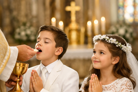 A Primeira Comunhão: Encontro Vivo com Jesus Eucarístico